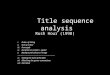 TITLE SEQUENCE ANALYSIS - Rush Hour (1999)