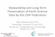 Stewardship and long term preservation of earth science data