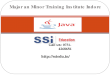 Java Major Project Training in Indore