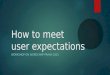 How to meet user expectations - WordCamp Praha 2015