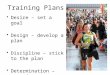 Seminar 2-Training Plans
