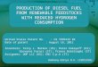 Review_UOP Patent_PRODUCTION OF DIESEL FUEL FROM RENEWABLE FEEDSTOCKS WITH REDUCED HYDROGEN CONSUMPTION