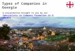 Types of Companies in Georgia
