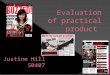 Evaluation of practical product