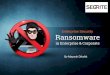 Enterprise security: ransomware in enterprise and corporate entities