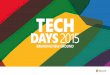 TechDays 2015 - Building Solutions with the Office Graph