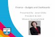Finance Pt.3: Budgets and Dashboards