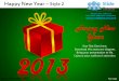 Happy new year style design 2 powerpoint templates