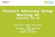 NextGen Project Advisory Group Meeting 2 - May 20, 2015