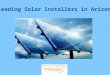 Leading solar installers in arizona