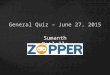 Zopper Biweekly Quiz - June 27, 2015
