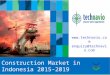 Construction Market in Indonesia 2015-2019