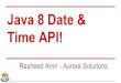 Java 8 date & time api