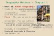 Lecture ch01a geography matters