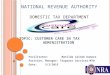 Customer Care in tax administration