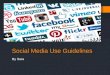 Sa social media use guidelines