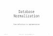 Database - Normalization