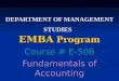 Basic concept of accounting