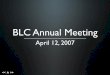 Boston Library Consortium (BLC) annual meeting keynote 2007-04-12