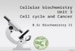 B.Sc. Biochemistry II Cellular Biochemistry Unit 3 Cell Cycle