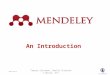 Mendeley 08 04-2015