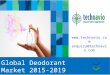 Global Deodorant Market 2015-2019