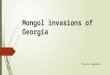 Mongols invasion in Georgia