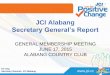 JCI Alabang Secretary General Report - June General Membership Meeting