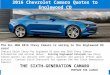 2016 Chevrolet Camaro Quotes to Englewood CO - Sixth Generation