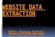 Website data extraction