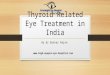Thyroid related eye treatment in india