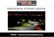 Significance of Road Lighting