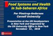 Per food systems and health in sub saharan africa- power point presentation