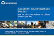 Accident Investigation - WISHA