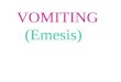 [Pharma] vomiting and anti emetics