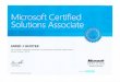 Microsoft Certified Solutions Associate - Redacted