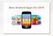 Best Android Mobile Apps For 2015
