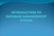 Database Management System Introduction