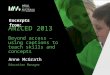 Excerpts from ANZCED 2013: Beyond access – using captions to teach skills and concepts