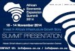 Aees summit 2014 unlocking employment opportunities in line with epwp phase 3 smec