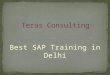 Best SAP Training Institute in Delhi- NCR