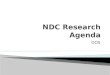 Ndc research agenda presentation
