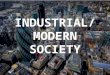 Industrial or modern society