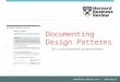 Documenting design patterns