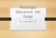 Paralegal education san diego
