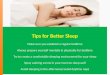 Sleeping tips & aids