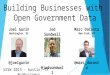 Building Businesses on Open Government Data