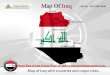 PowerPoint Template Map of Iraq