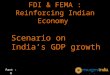 FDI & FEMA : Reinforcing Indian Economy - Scenario on India’s GDP growth - Part - 6