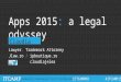 ITCamp 2015. Apps 2015: a legal odissey